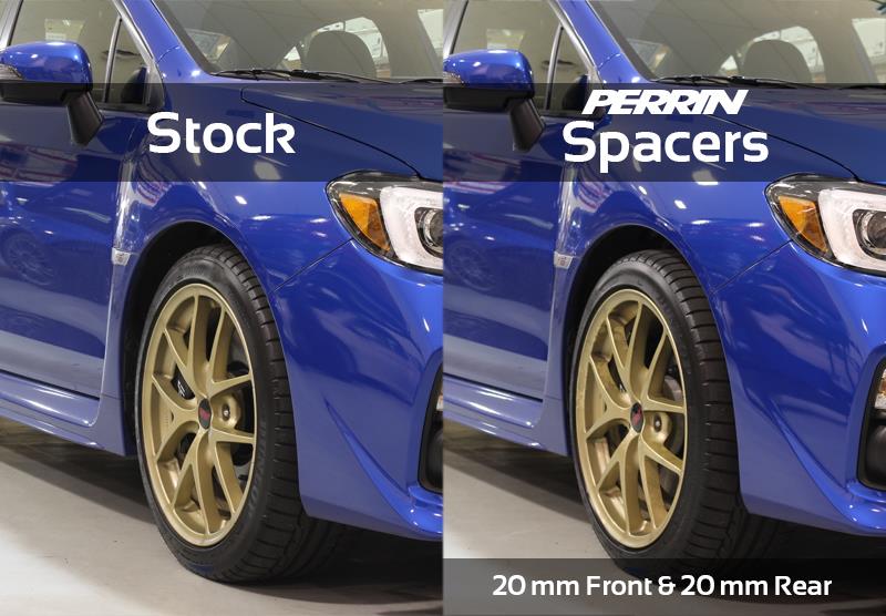 Subaru WRX Wheel Spacers (2) - Perrin Performance - 20mm, 5x114.3 56mm CB - `15-`25